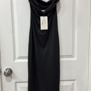 Elegant Black Twist Women's Dress